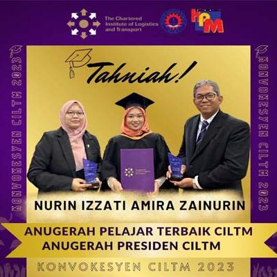 Saudari Nurin Izzati Amira binti Zainurin telah menerima Anugerah Pelajar Terbaik dan Anugerah Presiden atas kecemerlangan akademik beliau. 